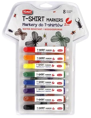 Obrázok produktu pre Marker do T-shirtów TOMA 8 kolorów