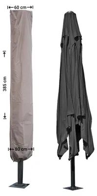Produktbild von Raffles Covers Schutzhaube Gastronomie Sonnenschirme 385 cm | Atmungsaktiv | Wasserdicht | UV-beständig | Doppelnähte | Inklusive Befestigungsstab