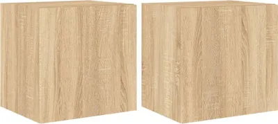 Obrázek produktu pro TV nástěnné skříňky s LED osvětlením 2 ks dub Sonoma