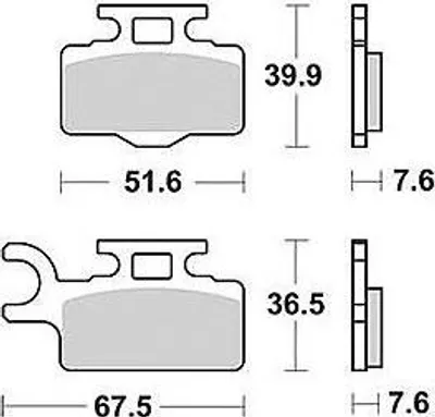 Produktbild von TRW Bremsbelagsatz MCB714SI RM65 KX65 KX065A