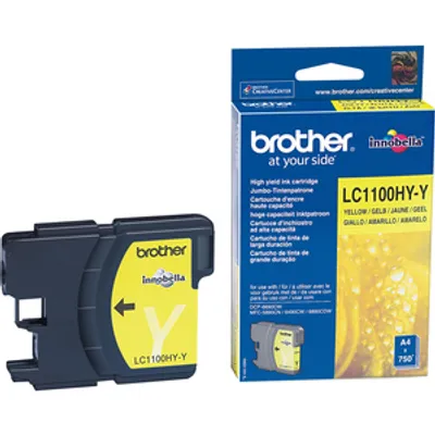Produktbild von Brother LC-1100HYY Tintenstrahl Tintenpatrone - Gelb - Originaler Pack - Tintenstrahl