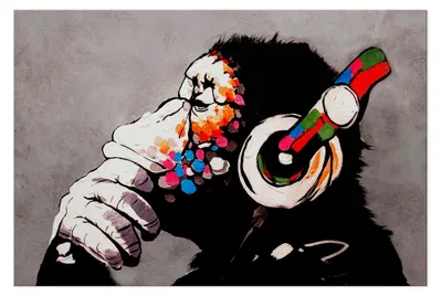 Zdjęcie produktu dla LUMASOUL Obraz na płótnie z motywem natury, obrazy na ścianę w drewnianych ramach, salon i sypialnia, 90x60 cm Banksy