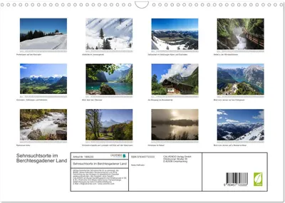 Produktbild von Sehnsuchtsorte im Berchtesgadener Land (Wandkalender 2026 DIN A3 quer), CALVENDO Monatskalender