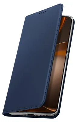 Obrázok produktu pre Dux Ducis, ochranné puzdro pre Oppo Find X9 Ultra, s mäkkou textúrou, stojanom a priehradkou na karty, tmavomodrej farby