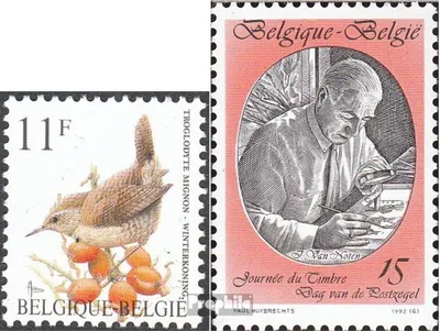Produktbild von Briefmarken Belgien 1992 Mi 2502,2503 (kompl.Ausg.) postfrisch Freimarke: Vögel