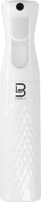 Produktbild von L3VEL3 Sprayflasche Weiß 300 ml – Friseur Sprühflasche für Wasser, feiner Sprühnebel, leicht & handlich
