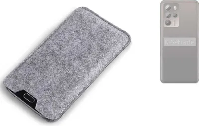Produktbild von K-S-Trade Filz Handyhülle kompatibel mit HTC U23 Pro Schutzhülle Filztasche Filz Tasche Case Sleeve Handy Hülle Filzhülle grau