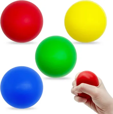 Productafbeelding van Zachte knijpballen voor handgebruik - Set van 4