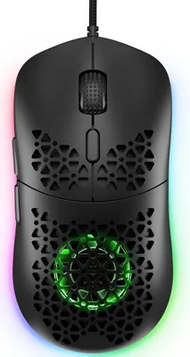 Produktbild von Kabelmäuse,13 Farben RGB Gaming Maus,PC Gamer Maus mit 800r/m Fan 7200DPI/Anpassbare Spielprofile,USB-Wired Maus mit ergonomisches Design für MMO, MOBA or FPS Games für PC/Mac
