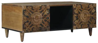Zdjęcie produktu dla vidaXL Stolik kawowy brązowy 100 x 54 x 40 cm lite drewno mango