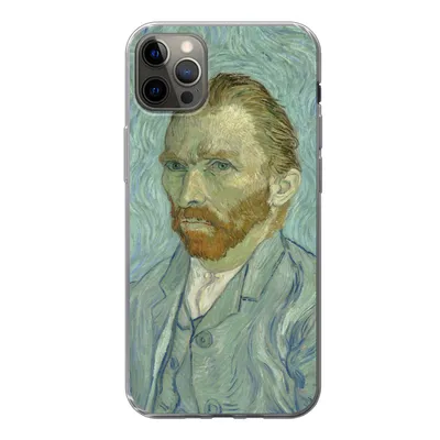 Produktbild von MuchoWow® Handyhülle Schutzhülle Hülle für iPhone 12 Pro Max Selbstporträt - Vincent van Gogh Silikon Softcase Handy Hülle - Hartschale