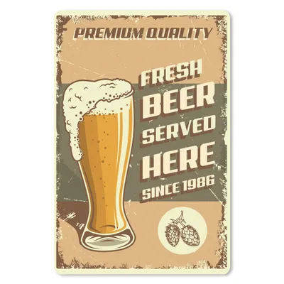 Produktbild von MuchoWow® Mauspad Mousepad Mancave - Biergläser - Vintage - Zitate 18x27 cm - Mousepads - Maus Mat - Pad - Mausunterlage