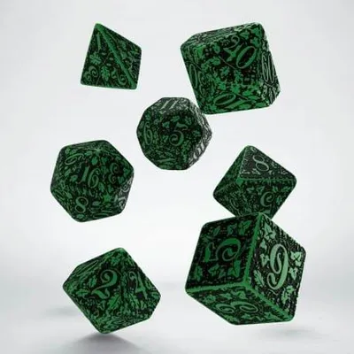 Immagine prodotto di Set di dadi 3D verde e nero (7)