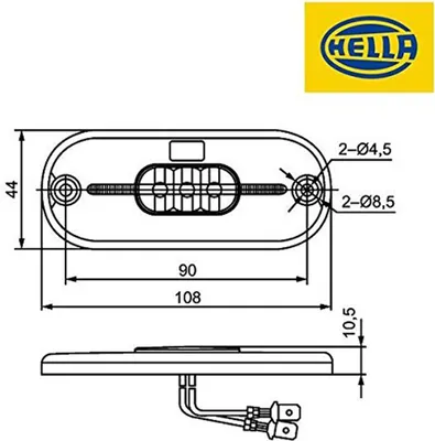 Produktbild von HELLA Schlussleuchte, LED, mit