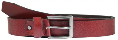 Produktbild von Leonardo Verrelli Herren Gürtel  90 cm - 140 cm (Bundweite) in Rot aus 100% Echtleder, kürzbar