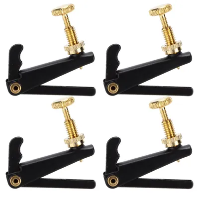 Produktbild von 4 Stücke Violine Feinstimmer Metall Saitenspanner Ersatz Musikzubehör für 3/4 4/4