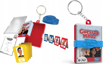 Zdjęcie produktu dla Zgadnij Kto To Guess Who Gra Breloczek Wersja Podróżna Kieszonkowa Hasbro / 210086 / GUESS WHO?
