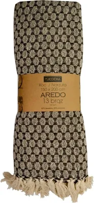 Obrázok produktu pre Bavlnený prehoz na posteľ so strapcami, boho štýl Aredo 150x200cm Hnedý 13