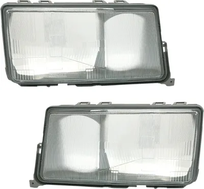 Zdjęcie produktu dla Szyba reflektora LEWA + PRAWA do Mercedes W201 190 z lat 1983-1993