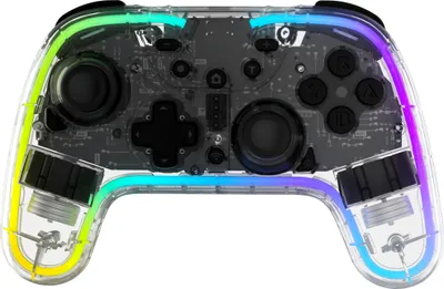 Produktbild von Snakebyte GAMEPAD RGB S - Wireless Controller für Nintendo Switch, präzise Hall-Effect-Sensoren, Audioanschluss, RGB-Beleuchtung, Schnellladung