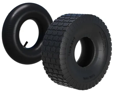 Produktbild von Wiltec Reifen für den Aufsitzmäher 15x6.00-6 4pr mit Schlauch und geradem Ventil Komplettrad Rasentraktor