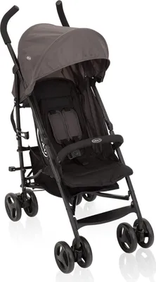 Produktbild von Graco TraveLite™ Buggy, ab Geburt bis 15 kg, leicht, klein zusammenklappbar, ideal als Reisebuggy, Black /Grey