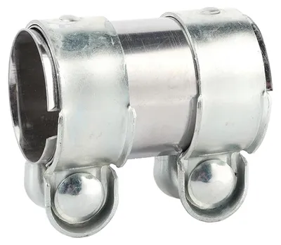 Image de Raccord d'échappement de 60 mm, joint d'extrémité en acier inoxydable