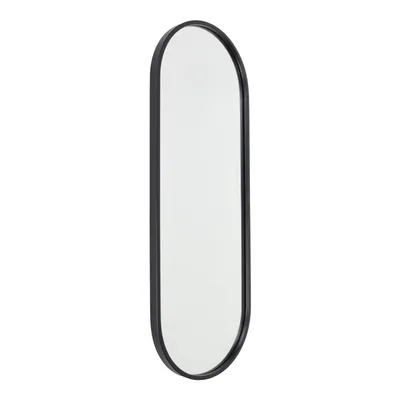 Produktbild von Fragix Boston Spiegel Oval - Schwarz - Metallrahmen - 80x50