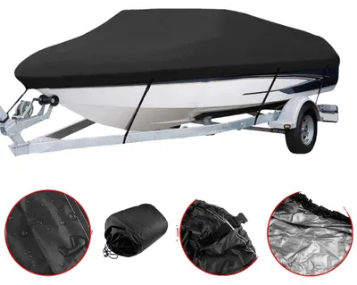 Produktbild von Bootsabdeckung, wasserdichtes Gewebe, ganzjährige Schutz, 17-19ft 600x320cm