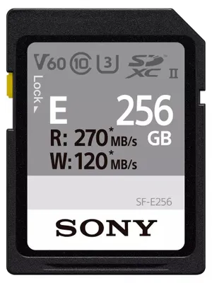 Image de Sony SF-E Series SF-E256 - Carte mémoire flash - 256 Go - UHS-II U3 / Class10 - SDXC UHS-II