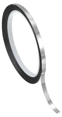 Productafbeelding van Zelfklevend metalen decoratiestrook 5mmx50m glanzend zilver