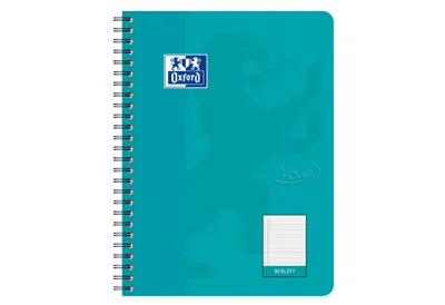 Zdjęcie produktu dla Oxford TOUCH, Obraz, Kolor Aqua, B5, 80 ark., 90 g/m², Papier w linię