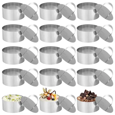 Produktbild von Solidchoice – 16 Dessert- und Servierringe zum Backen, 8 cm Durchmesser