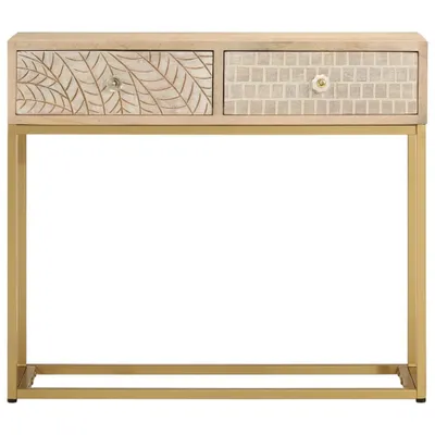 Produktbild von Möbel Konsolentisch 90x30x76 cm Massivholz Mango und Eisen Top6764380