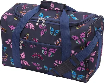 Obrázok produktu pre CITIES 611 Dámska cestovná taška Butterfly Navy