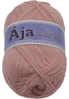 Zdjęcie produktu dla Przędza ÁJA – 50 g / 217 m – różowa