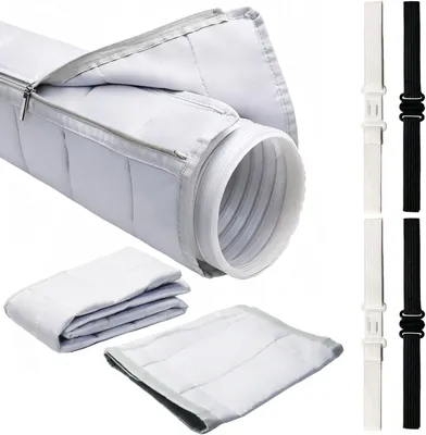 Produktbild von Isolationsset für Klimaschlauchs 2 Stk. Weiß 150x55 & 60x36cm