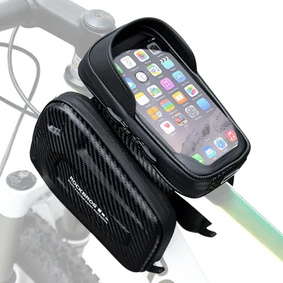 Immagine prodotto di Borsa da serbatoio per moto ROCKBROS con finestra per touchscreen, borsa magnetica per moto, idrorepellente, versatile