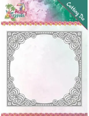 Produktbild von Stanzschablone - Yvonne Creations - Happy Tropics - Tropical Rahmen