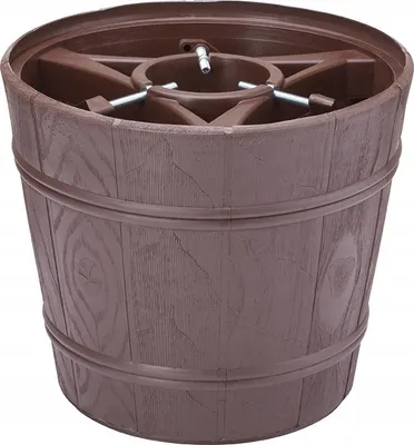 Immagine prodotto di Supporto per albero di Natale, in plastica, diametro: 30 cm, colore: marrone, decorazione in legno,