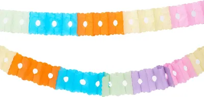 Produktbild von Girlande Regenbogen Party-Deko bunt 6m - Einheitsgröße