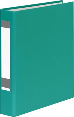 Produktbild von 3x Ringbuch mit Rückenschild / DIN A5 / 2-Ringmechanik / Farbe: türkis