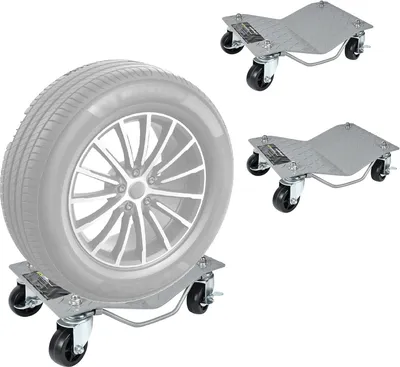 Obrázok produktu pre JOIEYOU pomôcka na manévrovanie s motorkou multifunkčný prepravný valec sada 2 nosnosť do 1100lbs/každý manévrovací valec manévrovací zdvihák s oceľovými valcami, pre osobné autá nákladné autá