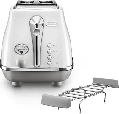 Produktbild von De’Longhi CTOC2103.W, 2 Scheibe(n), Weiß, Edelstahl, Tasten, Niveau, Drehregler, 900 W, 220 - 240 V