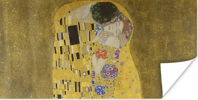 Obrázok produktu pre MuchoWow® Plagát - Bozk - Gustav Klimt - 160x80