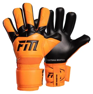 Obrázek produktu pro Football Masters Invictus X Pomarańczowy fluorescencyjny brankarske rukavice velikost 8