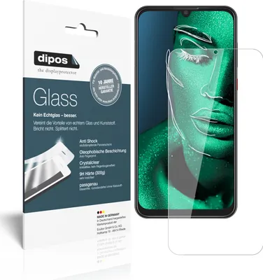 Produktbild von 2x Schutzfolie für ZTE Blade V10 - Anti-Shock 9H Folie dipos Glass Kunststoffglas