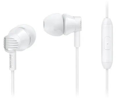 Produktbild von Philips InEar-Kopfhörer mit Mikrofon SHE3805WT/00, Kabelgebunden, 10 - 22000 Hz, 14 g, Kopfhörer, Weiß