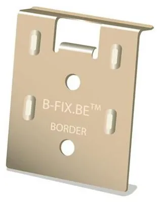 Produktbild von Edelstahl B-Fix Anfang-/Endklammern zur blinden Befestigung von Terrassendielen - 50 Stück