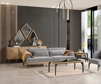 Immagine prodotto di Esclusivo set di divani di design, poltrona da salotto, tavolini